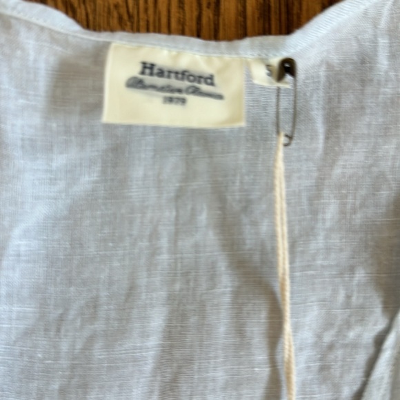 NWT Hartford light blue linen wrap dress. SZ5 (US12) - Picture 4 of 4